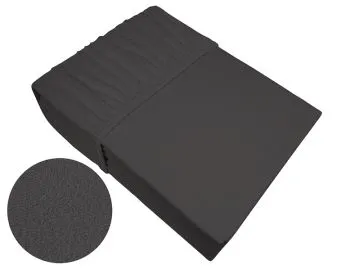 Prześcieradło frotte z gumką Bielbaw 160x200 ciemnopopielate