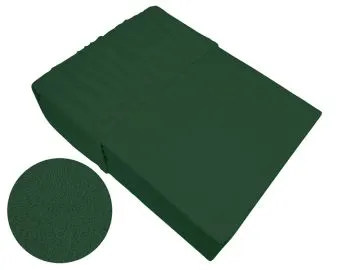 Prześcieradło frotte z gumką Bielbaw 160x200 butelkowa zieleń