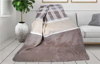 Koc akrylowy Greno Glamour 150x200 Bawaria sepia