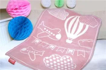 Kocyk niemowlęcy Greno 75x100 Kids Club różowy