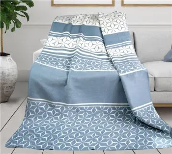 Koc akrylowy Greno Glamour 150x200 Sydney niebieski