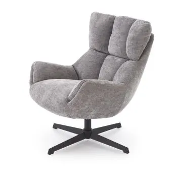 Fotel tapicerowany ORINOKO szary obracany