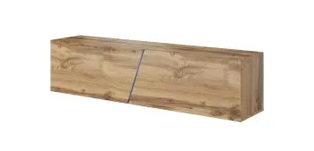 Szafka RTV SLANT 160cm dąb wotan z oświetleniem LED