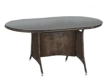 Stół MASTER 150x90 czarny/brązowy