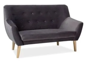 Sofa NORDIC 2 VELVET szara