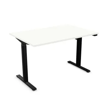 Biurko eCOMO 120x60cm białe z regulacją wysokości