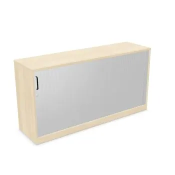 Szafka biurowa żaluzjowa EASY SPACE CABINET HRT 2-OH 160cm akacjowa zamykana