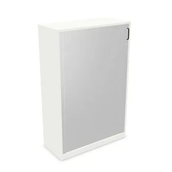 Szafka biurowa żaluzjowa EASY SPACE CABINET SHRT 4-OH 100cm biała zamykana