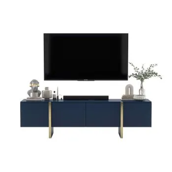 Szafka RTV GRANT 180cm granatowy mat