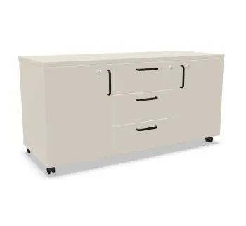 Komoda biurowa EASY SPACE MOB 120cm kaszmirowa mobilna