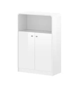 Komoda biurowa MILANO 80 biały połysk