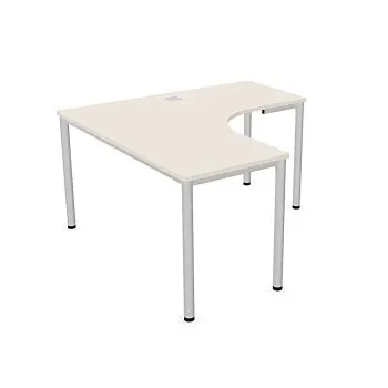 Biurko narożne EASY SPACE I-LEG LS 140x140cm kaszmirowe