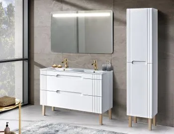 Szafka pod umywalkę FIJI WHITE 82 120cm biała