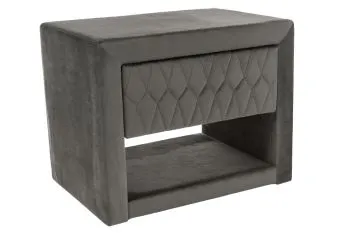 Szafka nocna AZURRO VELVET szara