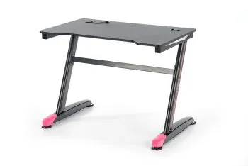 Biurko B40 czarne/czerwone gamingowe