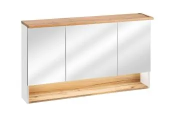 Szafka łazienkowa BAHAMA 843 120 cm biała z lustrem