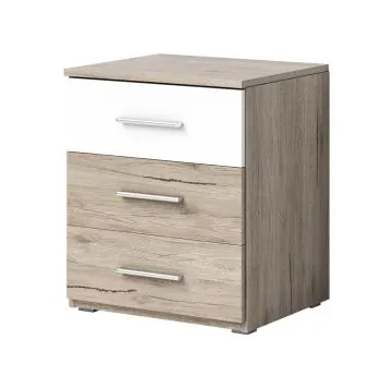 Szafka nocna BETA 3S san remo/biała