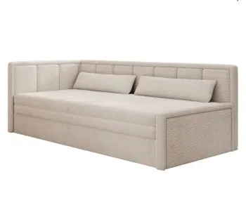 Sofa rozkładana z funkcją spania FULGEO beżowa lewa