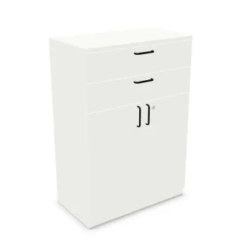 Komoda biurowa EASY SPACE CABINET HDE 2D2S 80cm biała zamykana