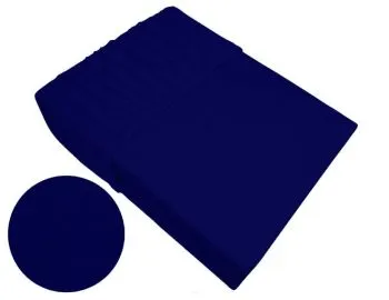 Prześcieradło z gumką frotte Bielbaw 180x200 granatowe Premium