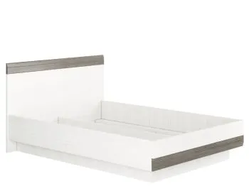 Łóżko BIANKA 140x200 sosna śnieżna/szare