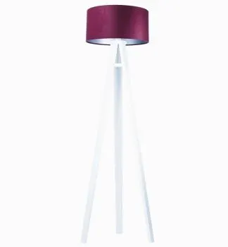 Lampa stojąca HOME 50 fioletowa/srebrna/biała