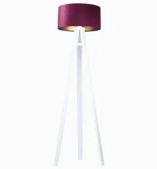 Lampa stojąca HOME 50 fioletowa/złota/biała