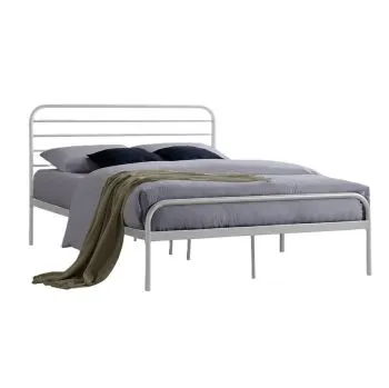 Łóżko metalowe BOLONIA 140x200 białe