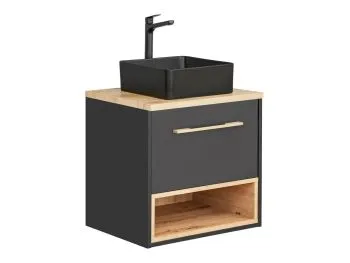 Szafka pod umywalkę BORNEO COSMOS 820 60 cm grafitowa