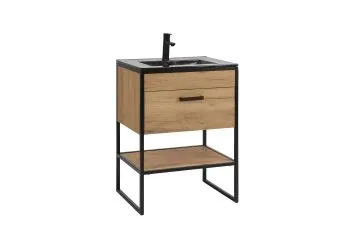 Szafka pod umywalkę BROOKLIN 820 60 cm dąb craft złoty