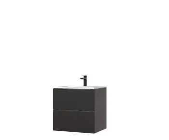 Szafka pod umywalkę CAPRI 820 60 cm czarna mat