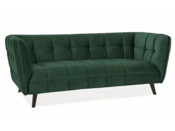 Sofa CASTELLO VELVET 3 zielona