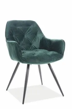 Krzesło CHERRY VELVET zielone