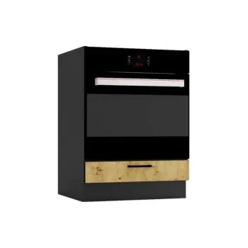 Szafka pod piekarnik ANIKA DK60 grafitowa/dąb artisan