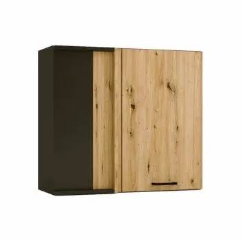 Szafka kuchenna narożna ANIKA WNP80 P/L grafitowa/dąb artisan