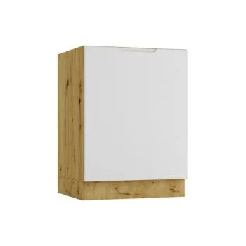 Szafka pod zlew ISABEL D60ZL P/L szary mat/dąb artisan