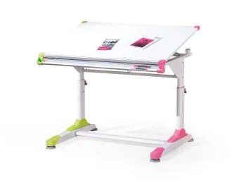 Biurko dziecięce regulowane COLLORIDO białe