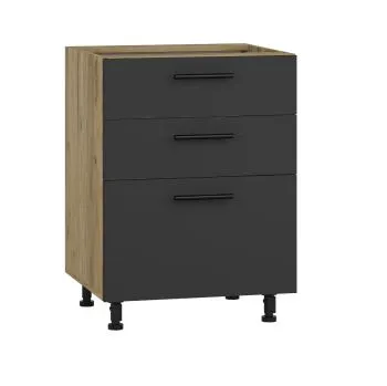 Szafka kuchenna stojąca 60 VENTO D3S-60/82 antracyt