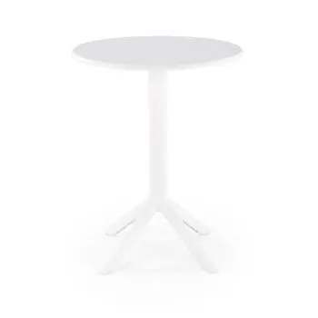 Stolik ogrodowy CALVO 60x60 biały z tworzywa PVC