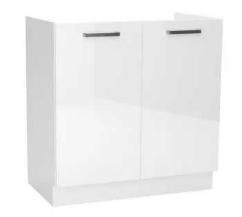 Szafka pod zlew 80 VITA D80 ZL biała połysk