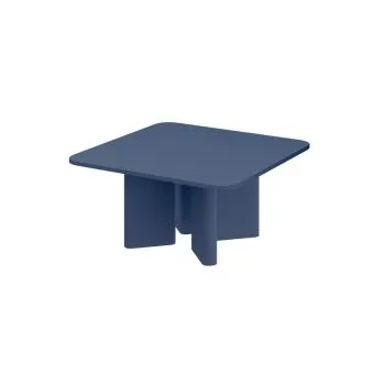 Stolik kawowy DIVERSO 80x80 granatowy mat