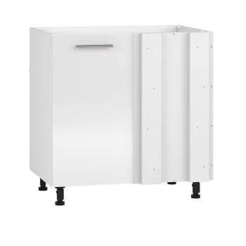 Szafka kuchenna narożna pod zlew 80 VENTO DKN-100/82 biały połysk