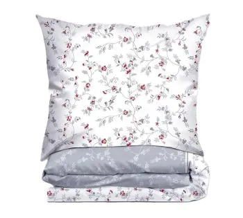 Pościel bawełniana Greno Premium Dolce Vita 140x200 cm szara