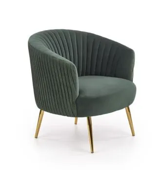 Fotel CROWN ciemno zielony