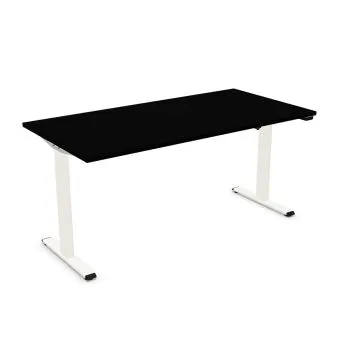 Biurko eCOMO 160x80cm czarne z regulacją wysokości