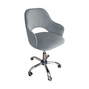 Fotel IZMA VELVET szary