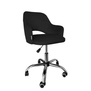 Fotel IZMA VELVET czarny