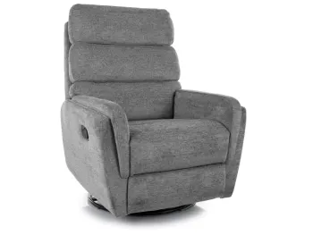 Fotel rozkładany ARGOS obrotowy szary