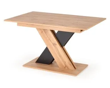 Stół rozkładany XARELTO 130(175)x85 dąb/czarny