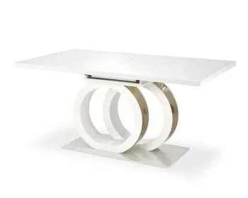 Stół rozkładany GALARDO 160(200)x90 biały/złoty